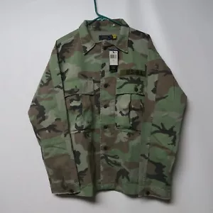 Polo Ralph Lauren Men's Camo Military Shirt USRL Jacket Camouflage L jacket RL - Picture 1 of 11