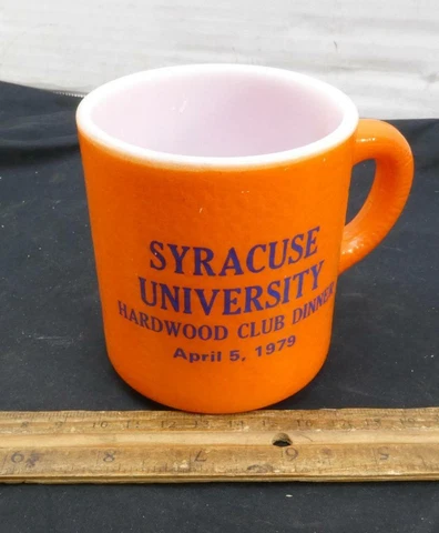 Syracuse University Orange Milk Glass Mug Highest Rank Rg Season Team Basketball Cover