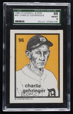 1984-91 O'Connell & Son Ink Charlie Gehringer #96 SGC 88 HOF