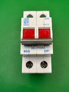 Proteus 10032 60A zweipoliger Hauptschalter Trennschalter - Bild 1 von 4