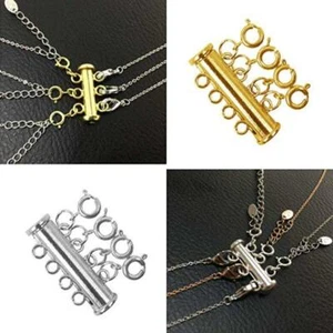 Multi Strand Clasps Lobster Clasp Necklace Magnetic Tube Lock Jewelry Connectors - Picture 1 of 16