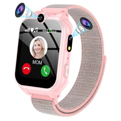 PTHTECHUS Kinder Smartwatch Telefon – Kinder Uhr mit Zwei Wege Gespräch MP3 Dual Kame...