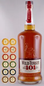 Wild Turkey 101 Proof Bourbon Whiskey Whisky + 12 Edelschokoladen in 6 Sorten - Bild 1 von 3