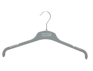 Kleiderbügel Bügel grau Stabil für Jacken Anzüge 43 cm 10 Pack Kunststoff - Bild 1 von 2