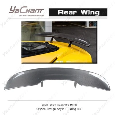 Dry Carbon SVD Style GT Wing For 2020-2023 Maserati MC20 Rear Trunk Spoiler Foto 1 de 4