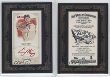 2012 Topps Allen & Ginter's Framed Mini Red Ink /10 Craig Gentry #AGA-CG.1 Auto