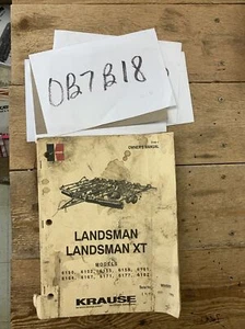 Krause Landsman & XT Cultivator 6100 Series OEM Original  Operator's Manual - Picture 1 of 12