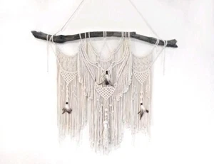 Macrame Wall Hanging 1.35m x 1.1m Boho Home Decor Tapestry Modern Art - Picture 1 of 5