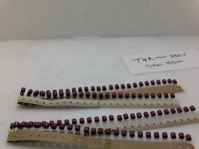 5 PCS T4A 250V MINIATURE MICRO SLOW BLOW FUSE PCB THRU HOLE CYLINDRICAL TYPE  - Image 1 of 3