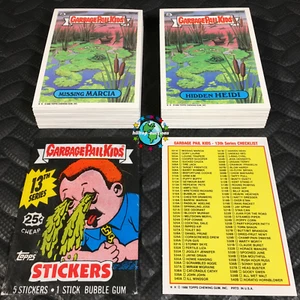 GARBAGE PAIL KIDS 13th SERIES 13 COMPLETE 88-CARD SET 1988+FREE WAX WRAPPER OS13 - Picture 1 of 1