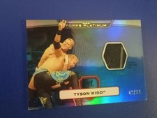 Wwe 2010 topps platinum event worn spandex tyson kidd rookie card #'D 42/99 blue
