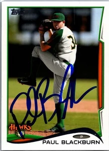 2014 Topps Pro Debut #210 Paul Blackburn Signed/AUTO Boise Hawks - Picture 1 of 2
