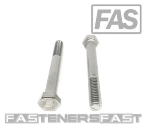 (10) 5/16-18x2-3/4" 316 Stainless Steel Hex Cap Screws Hex Bolts PT MARINE GRADE - Picture 1 of 5