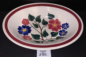 Vernon Kilns Ceramic Floral Linda Oval Serving Bowl Dish Vintage - Picture 1 of 6
