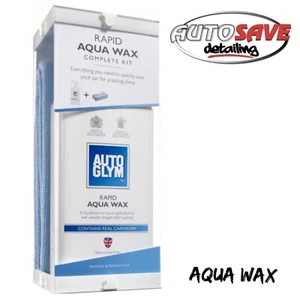 Autoglym Rapid Aqua Car Wax Complete Kit High Lasting Shine, 2 Microfibre Cloths - Picture 1 of 1
