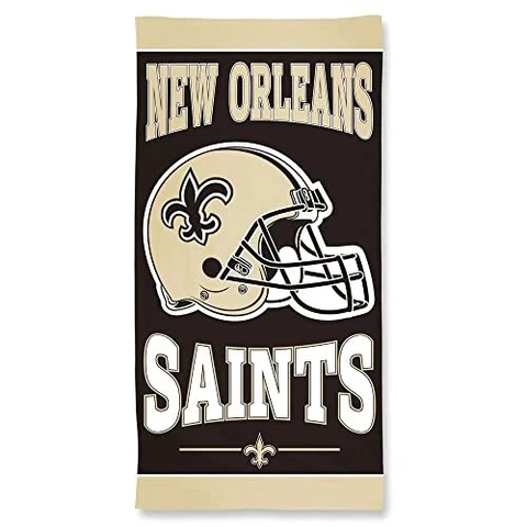 NFL New Orleans Saints Fiber Beach Towel, 9lb/30 x 60 Cover