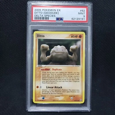2005 Pokemon: DITTO - [GEODUDE] 62/113 - [EX Delta Species] - Mint - PSA 9 - Image 1 of 2