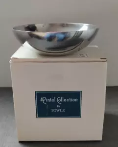 4 Silver Salad Bowls 6" 1999 The Pintel Collection by Towle Made in India-New - Picture 1 of 9