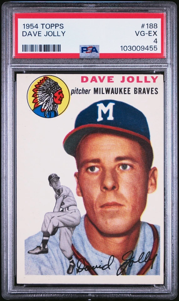 1954 TOPPS 188 DAVE JOLLY PSA 4 - Image 1 of 1