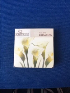 Creative Tops Arum Lillie Pack Of 6 Premium Coasters BNIB Free P&P - Picture 1 of 2