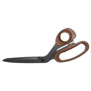 Black Scissors 23cm Teflon 5230 KZ0080 Adhesive tape & glue don't stick NEW - Picture 1 of 2