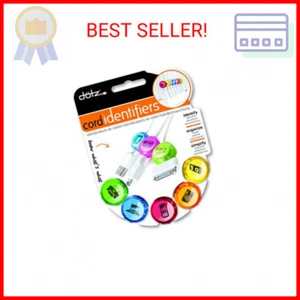 Dotz Cord Identifiers, Cord and Cable Management for Home and Office, 5 Count, B - Picture 1 of 2