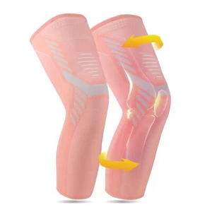 Leg Compression Sleeve 1 Pair Long Knee Braces for Women and Men Knee Support... - Picture 1 of 8