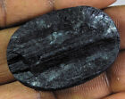 26X38X09 MM Raw Rough Black Tourmaline Oval Druzy Healing Crystal Mineral