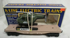 K-Line K-6644 Desert Storm Helicopter Flat Car  - Picture 1 of 11