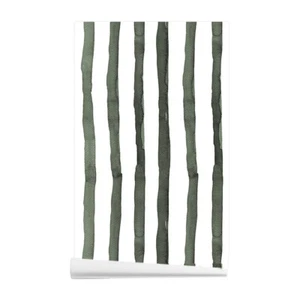 Blackish  Green Peel and  Stick Wall Decor Self-Adhesive Wallpaper 17.7"x116" - Picture 1 of 8