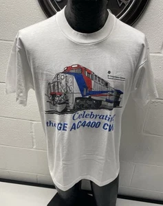 Vintage GE AC4400 Diesel Electric Locomotive T-Shirt Large GE Transport Systems - Bild 1 von 7