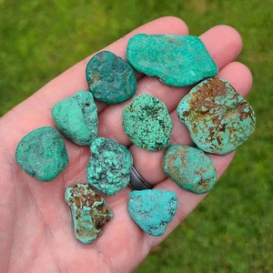 CASTLE DOME TURQUOISE NUGGETS ROUGH ARIZONA 50.0 GRAMS - Picture 1 of 2