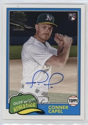 2023 Topps Archives 1981 Fan Favorite Auto Conner Capel #81FF-CC Rookie Auto RC - Image 1 of 2