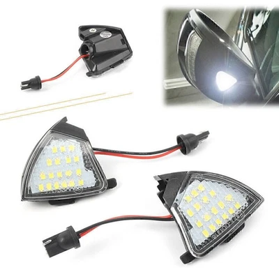 6000K Side Mirror Puddle Light LED Bulbs Fit VW Golf 5 Jetta Passat 12V White - Image 1 of 4