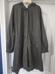 Chubasquero cortavientos con capucha estampado de leopardo 3XL J. Jill Fit para mujer cremallera completa - Imagen 1 de 6