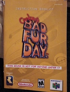 Conker's Bad Fur Day Nintendo 64 SOLO manuale - Foto 1 di 1