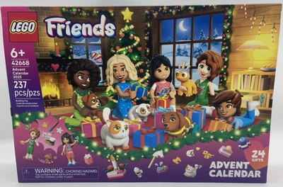 LEGO Friends Advent Calendar 2025 (42668) Holiday Set – 237pcs, New Sealed - Image 1 of 3