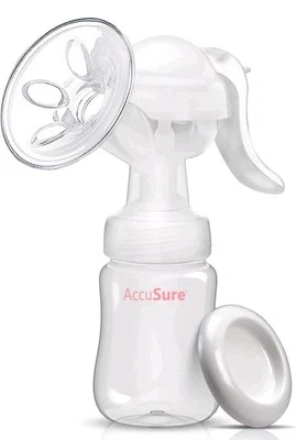 Manual breast pump by Accusure for breast feeding / BPA free /  Light weight . - Image 1 of 4