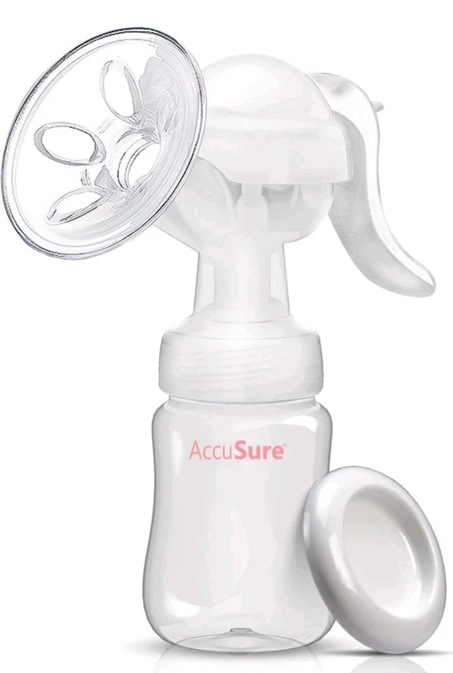 Manual breast pump by Accusure for breast feeding / BPA free /  Light weight . - Image 1 of 4