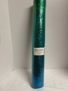 Makers Holiday Blue/Green Mesh Ribbon 30 x 21 NEW Roll (Mermaid Color) - Picture 1 of 4