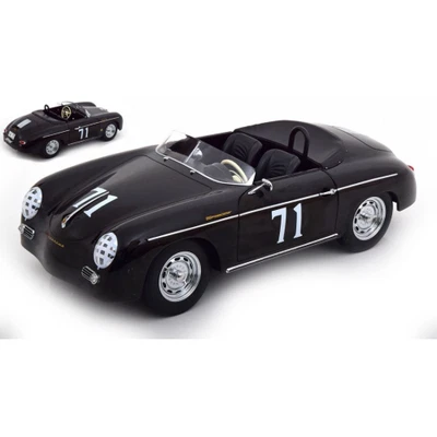 PORSCHE 356 A SPEEDSTER N.71 Steve McQueen 1955 BLACK 1:12 Kk Scale Auto Stradal - Immagine 1 di 4