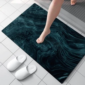 Bath Mat Rug Bathroom Rugs Non Slip Absorbent Thin Bath Mats for Bathroom Was... - Picture 1 of 6