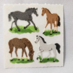 Sandylion Aufkleber Fuzzy Horses L3R 8E3 1 quadratisch mit 4 Stickern - Bild 1 von 10