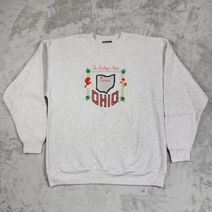 DE COLECCIÓN Ohio Buckeye State Marion Cuello Redondo - Hecho en EE. UU. Ropa de Abeja - Para Hombre XL - Imagen 1 de 9