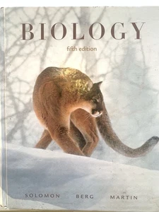 BIOLOGY 5th Edition Textbook-Solomon-Berg-Martin, 1999,  Hardcover—READ! - Picture 1 of 2