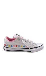Zapato Converse All Star Niños Niñas CTAS Calle Blanco/Rosa Niñas Tenis Talla 11  - Imagen 1 de 7