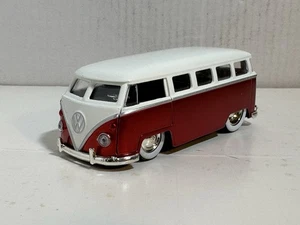 JADA TOYS 1962 VW VOLKSWAGEN BUS RED 1:32 DIECAST MODEL CAR NEW NO BOX 5" #35 - Picture 1 of 12