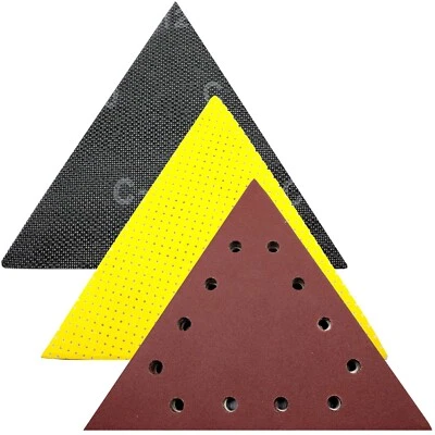 HOBBYPOWER24 Scratch Feuilles Abrasives Triangulaire 290 x 250 Ponceuse de Plafond scheppach