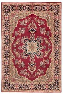 Kerman Tapis Persan Noués à la Main 297x200 cm-Kirman, Orient, Tapis, ,Rouge - Picture 1 of 12