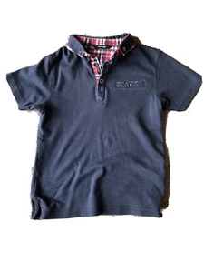 NAVY BLUE POLO SHIRT-BOYS-GREAT CONDITION-SHORT SLEEVED-SIZE 6 TO 7 YEARS OLD - Picture 1 of 4